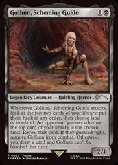 Gollum, Scheming Guide (003) - FOIL PROMO Costco Commander Bundle